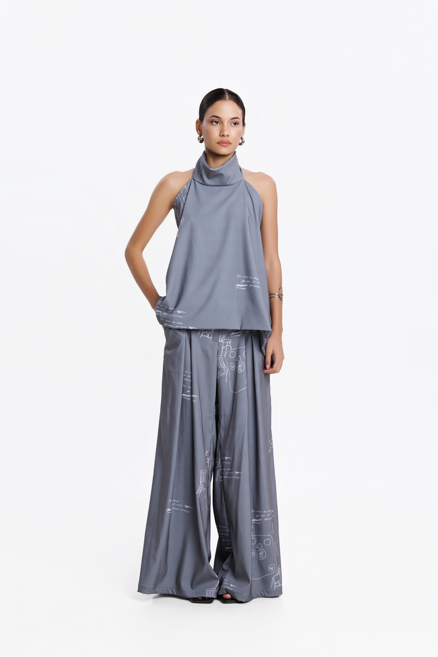 PRE-ORDER LA ISANI GRAY BACKLESS TOP