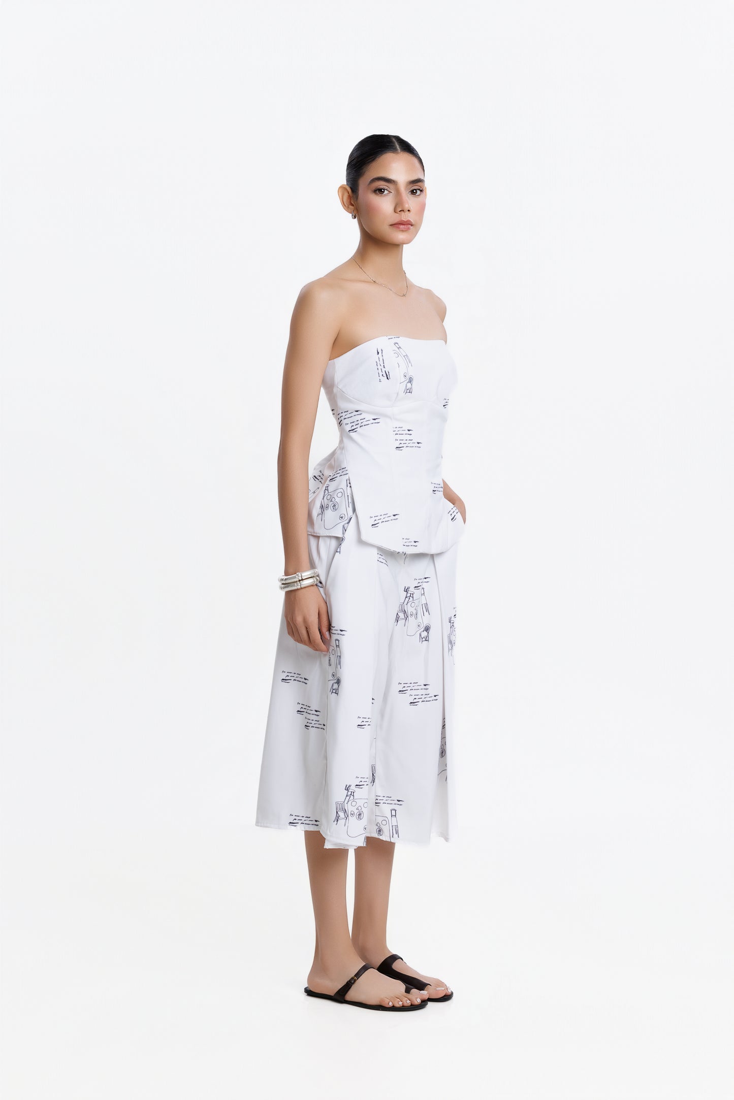 PRE-ORDER LA ISANI WHITE BUSTIER TOP