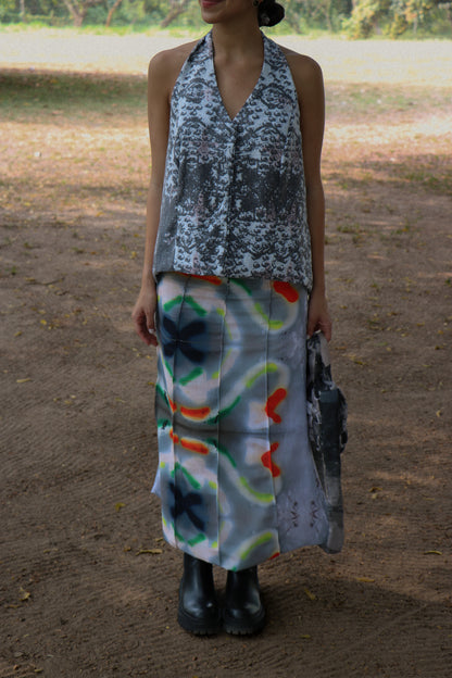 ANA GRAFITTI MIDI SKIRT