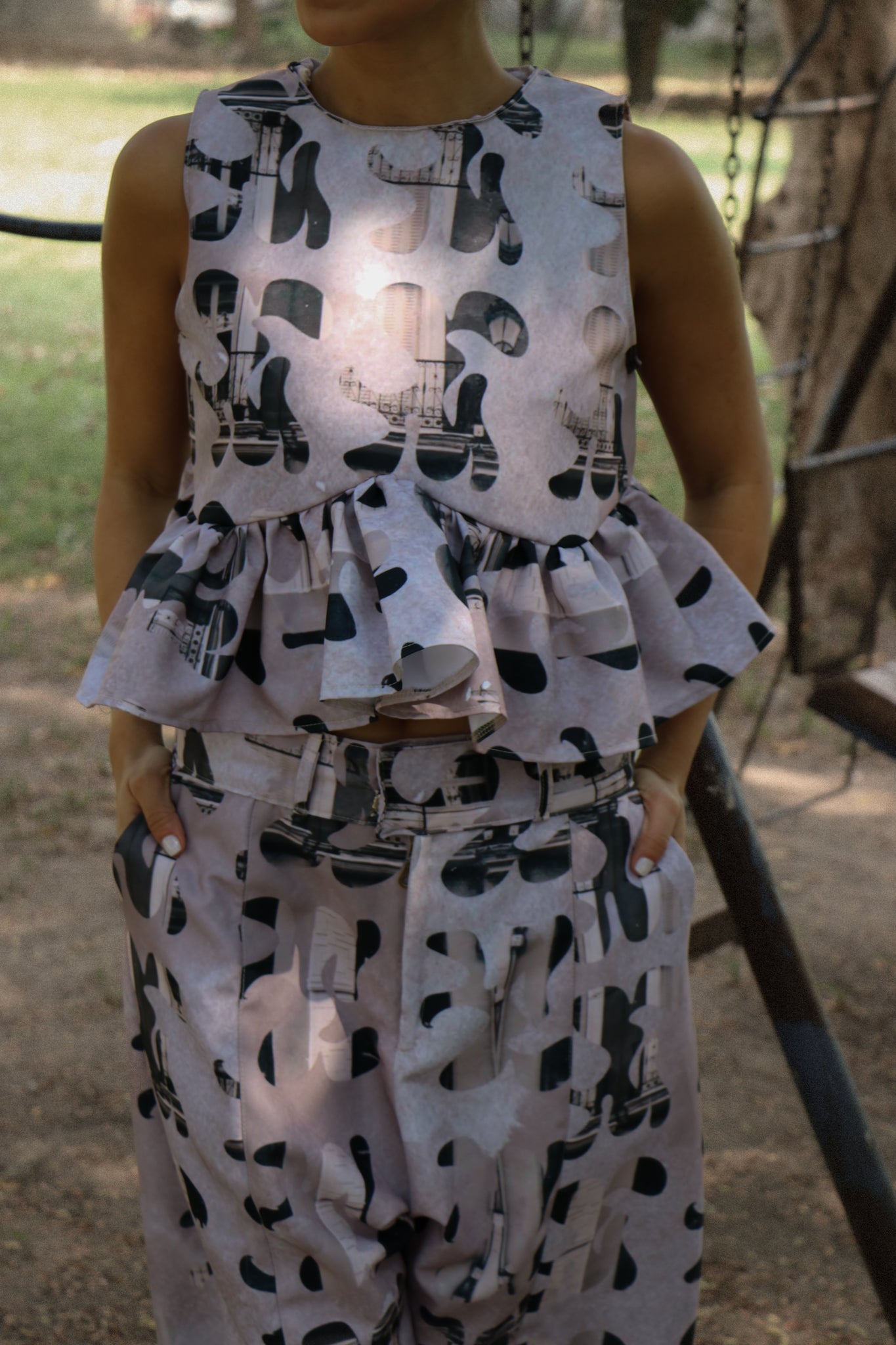 HANNAH PEPLUM TOP