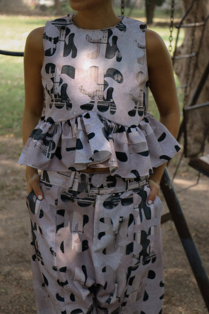HANNAH PEPLUM TOP