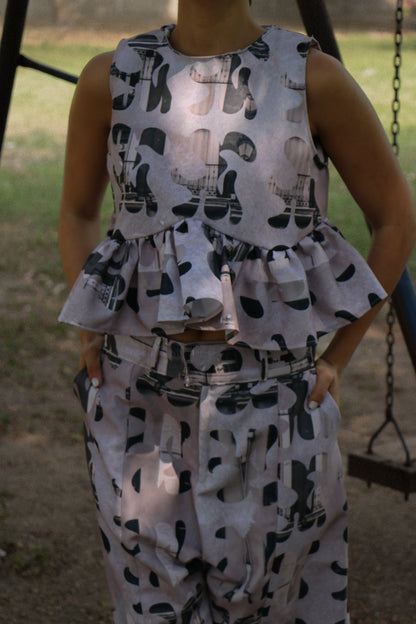 HANNAH PEPLUM TOP