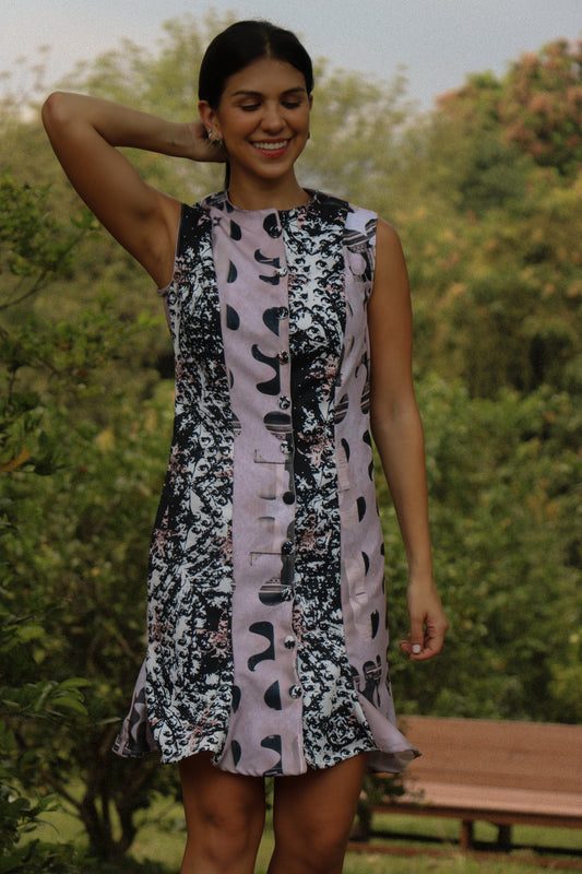 DEBORA BUTTONS SHORT DRESS