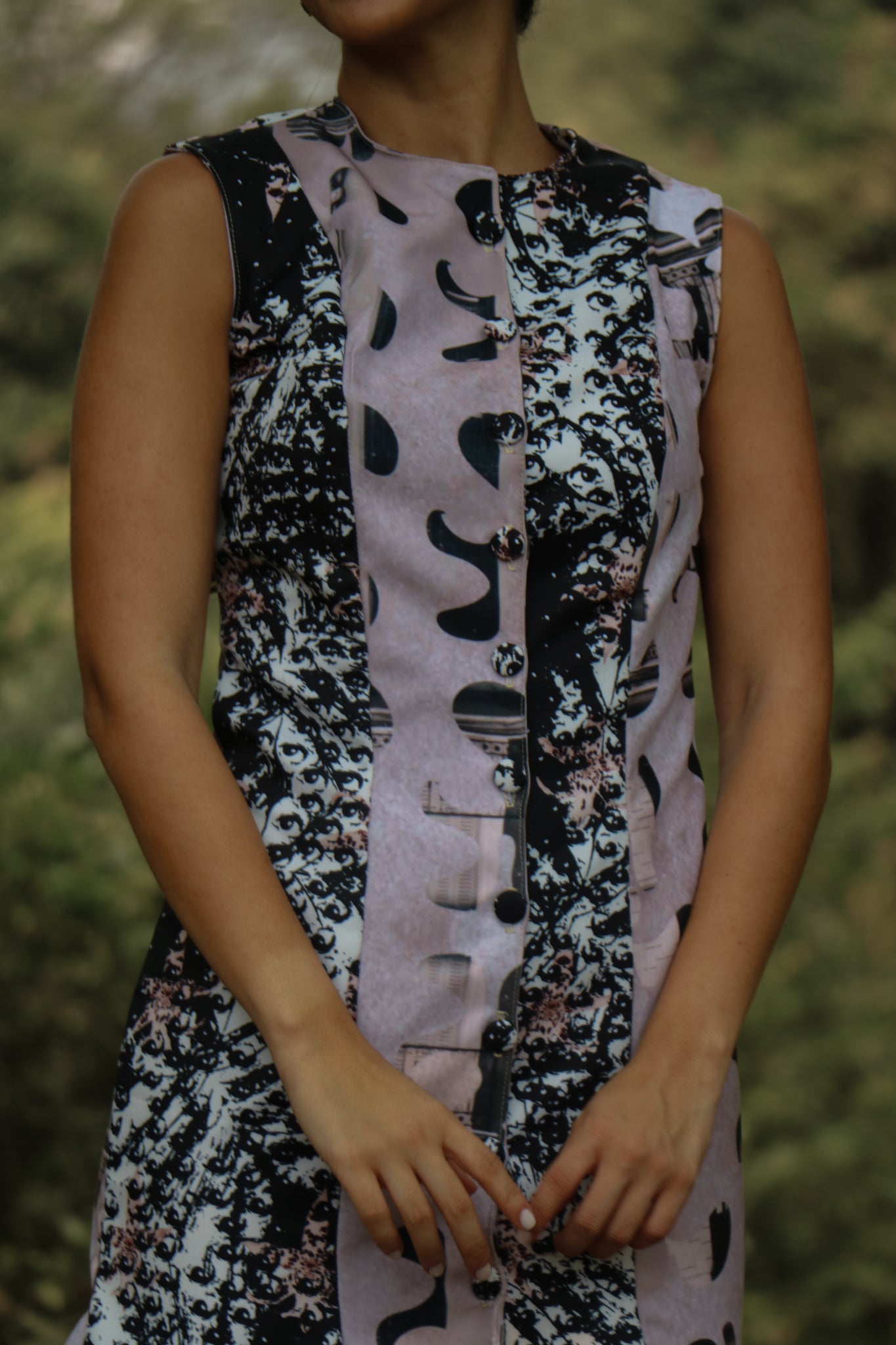 DEBORA BUTTONS SHORT DRESS