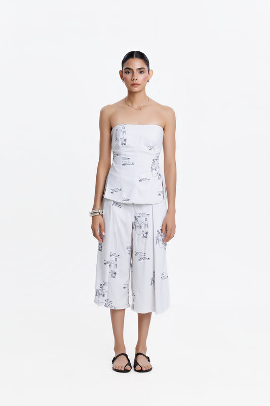 PRE-ORDER LA ISANI WHITE BUSTIER TOP