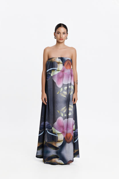 PRE-ORDER LA ORIYA STRAPLESS LONG DRESS