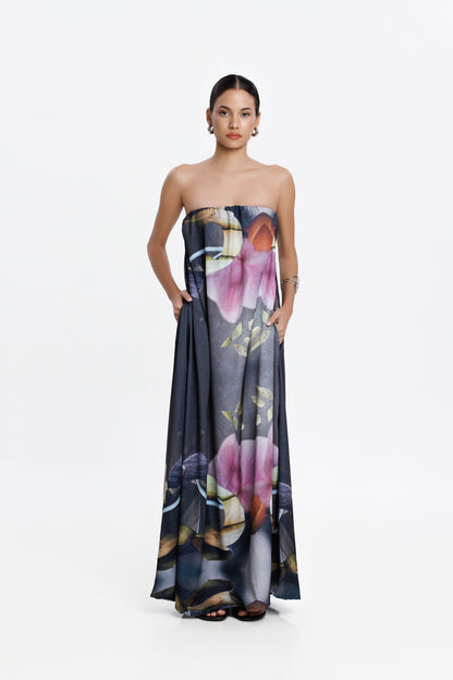 PRE-ORDER LA ORIYA STRAPLESS LONG DRESS