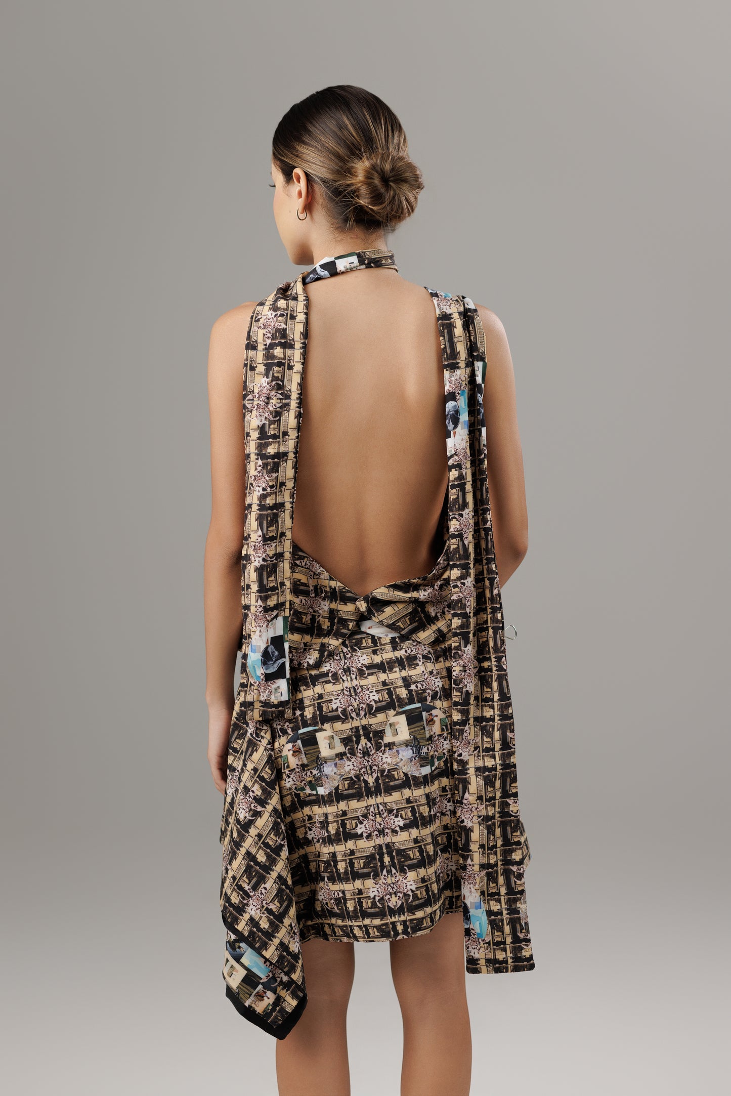 FLOR Y CEMENTO MINI SKIRT