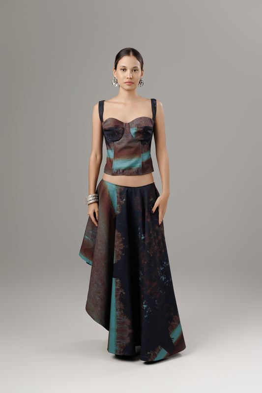 FINCA ETERNA ASYMMETRIC SKIRT